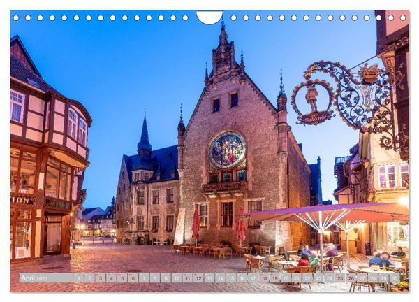 Produktbild: Quedlinburg - 1000 Jahre Geschichte im Harz (Wandkalender 2026 DIN A4 quer), CALVENDO Monatskalender