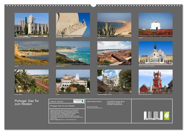 Produktbild: Portugal. Das Tor zum Westen (hochwertiger Premium Wandkalender 2027 DIN A2 quer), Kunstdruck in Hochglanz