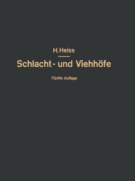 Produktbild: Bau, Einrichtung und Betrieb &ouml;ffentlicher Schlacht- und Viehh&ouml;fe