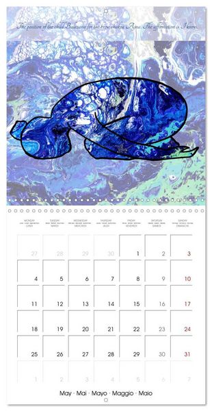 Produktbild: Powerful Chakras Yoga (Wall Calendar 2026 12 &times; 12 Inch) CALVENDO 12 Month Wall Calendar