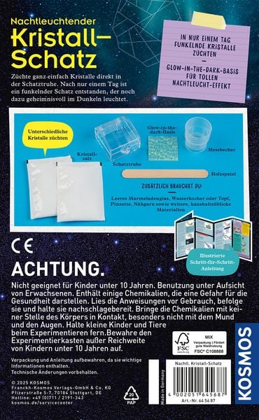 Produktbild: Nachtleuchtender Kristall-Schatz