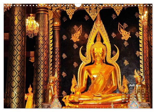 Produktbild: Thailands Buddhas (Wandkalender 2026 DIN A3 quer), CALVENDO Monatskalender