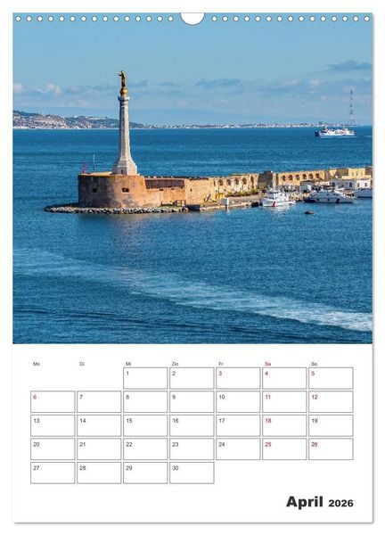 Produktbild: Messina - Reiseplaner (Wandkalender 2026 DIN A3 hoch), CALVENDO Monatskalender
