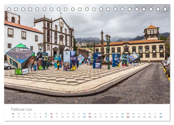 Produktbild: Funchal - Madeiras stolze Hauptstadt (Tischkalender 2026 DIN A5 quer), CALVENDO Monatskalender
