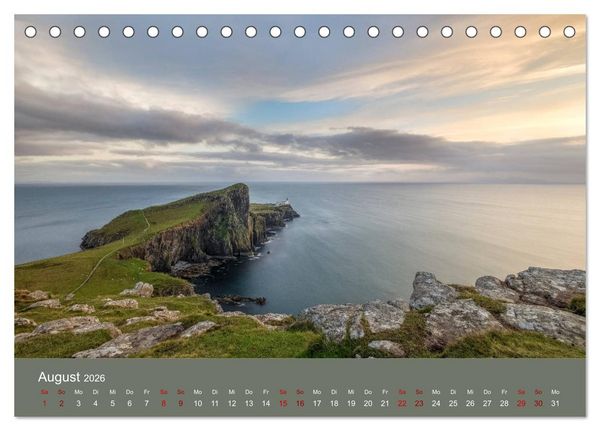 Produktbild: Isle of Skye, die raue schottische Sch&ouml;nheit (Tischkalender 2026 DIN A5 quer), CALVENDO Monatskalender
