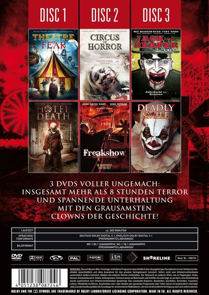 Produktbild: Horror-Clowns Box [3 DVDs]