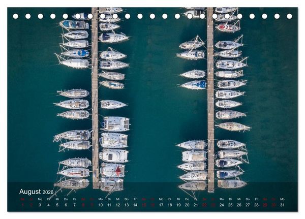 Produktbild: Segeln in Kroatien (Tischkalender 2026 DIN A5 quer), CALVENDO Monatskalender
