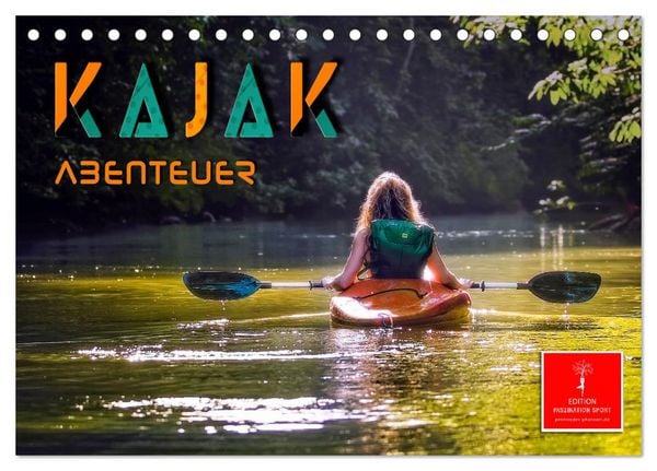 Kajak Abenteuer (Tischkalender 2026 DIN A5 quer), CALVENDO Monatskalender