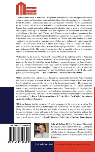 Produktbild: The Rise of the South in American Thought and Education