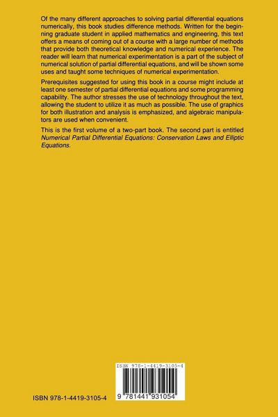 Produktbild: Numerical Partial Differential Equations: Finite Difference Methods