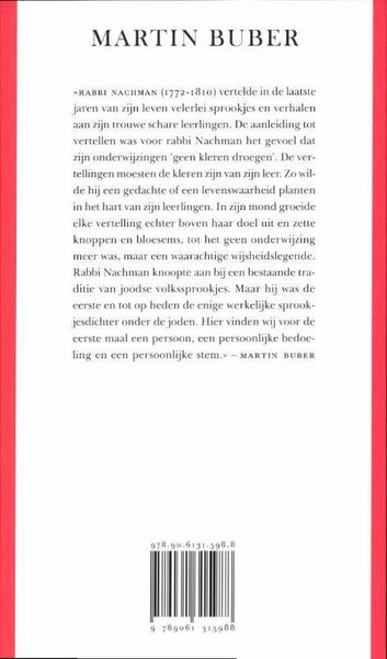 Produktbild: Buber, Martin:Vertellingen van Rabbi Nachman /