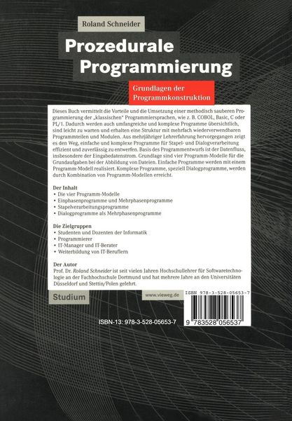 Produktbild: Prozedurale Programmierung