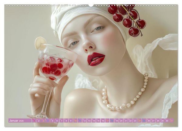 Produktbild: Albino Frauen - Kunstvolle Werke (Wandkalender 2026 DIN A2 quer), CALVENDO Monatskalender