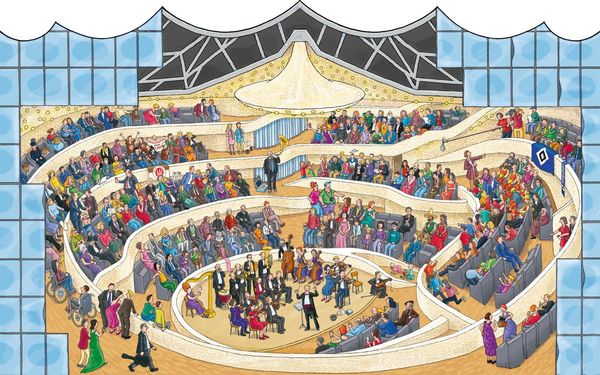 Produktbild: Mein großes Elbphilharmonie-Wimmelbuch