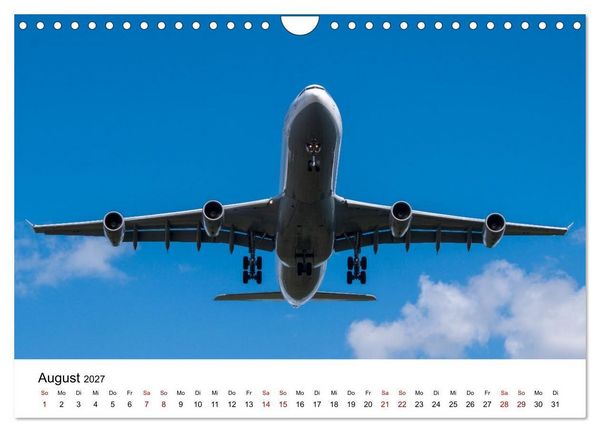 Produktbild: Airbus A340 Der fliegende Bleistift (Wandkalender 2027 DIN A4 quer), CALVENDO Monatskalender