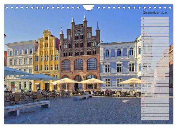 Produktbild: Stralsund. Das Tor zur Insel R&uuml;gen (Wandkalender 2026 DIN A4 quer), CALVENDO Monatskalender