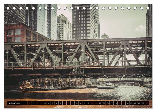 Produktbild: Metropole Chicago (Tischkalender 2026 DIN A5 quer), CALVENDO Monatskalender