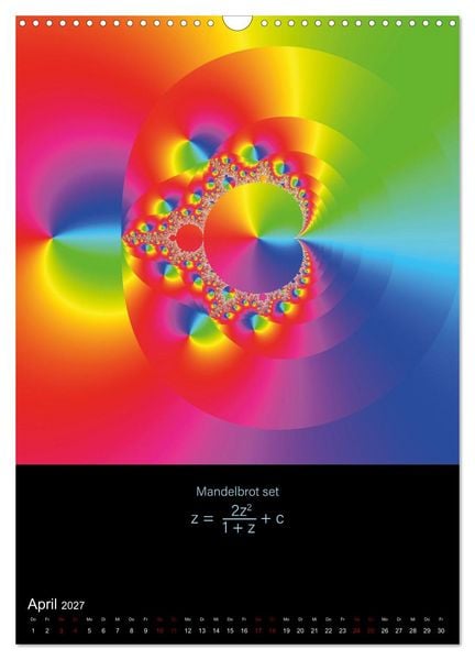 Produktbild: Psychedelische Fraktalbilder inkl. Formel (Wandkalender 2027 DIN A3 hoch), CALVENDO Monatskalender