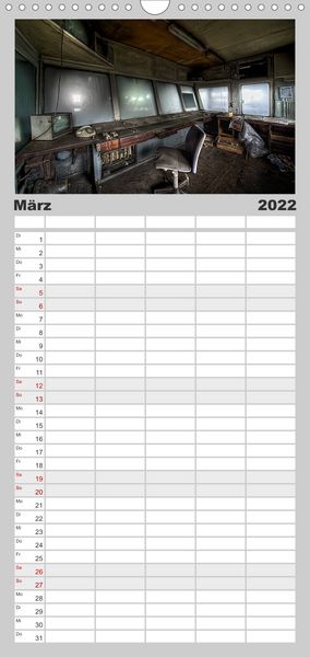 Produktbild: Geheimnisvolle Orte - Lost Places - Familienplaner hoch (Wandkalender 2022 , 21 cm x 45 cm, hoch)