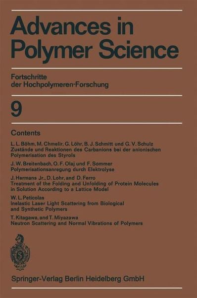 Produktbild: Advances in Polymer Science