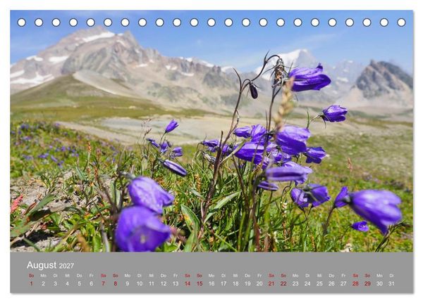 Produktbild: TMB - Mont Blanc (Tischkalender 2027 DIN A5 quer), CALVENDO Monatskalender
