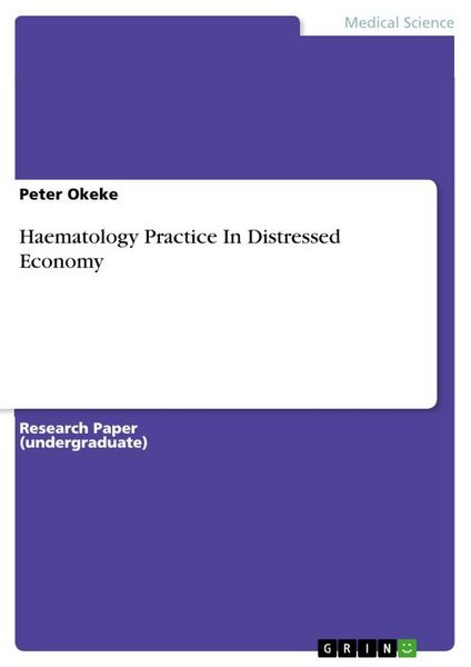 Produktbild: Haematology Practice In Distressed Economy