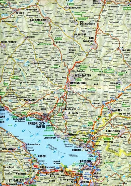Produktbild: FolyMaps Karte Allg&auml;u Bodensee 1:250 000
