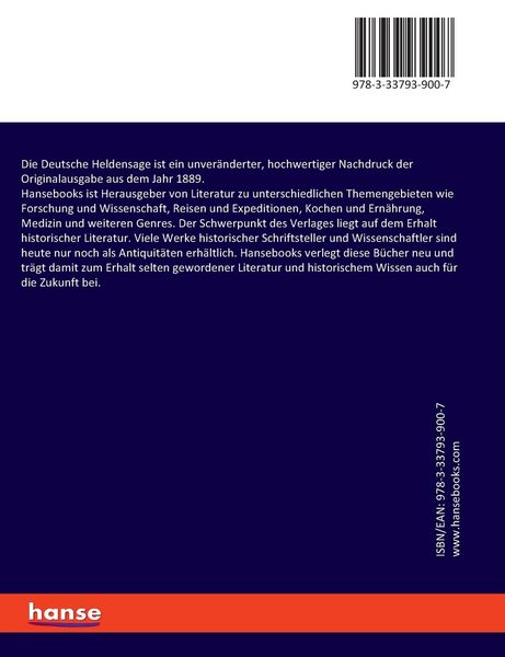 Produktbild: Die Deutsche Heldensage