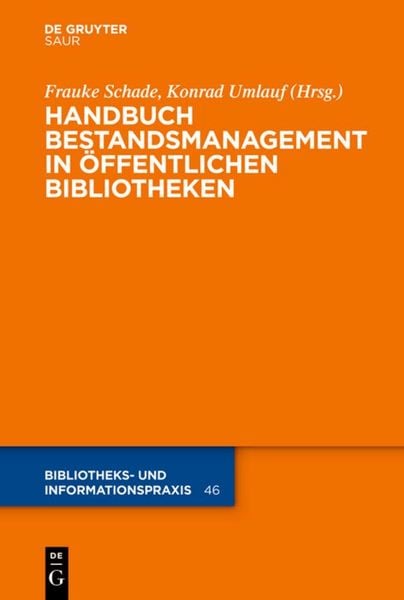 Produktbild: Handbuch Bestandsmanagement in &Ouml;ffentlichen Bibliotheken