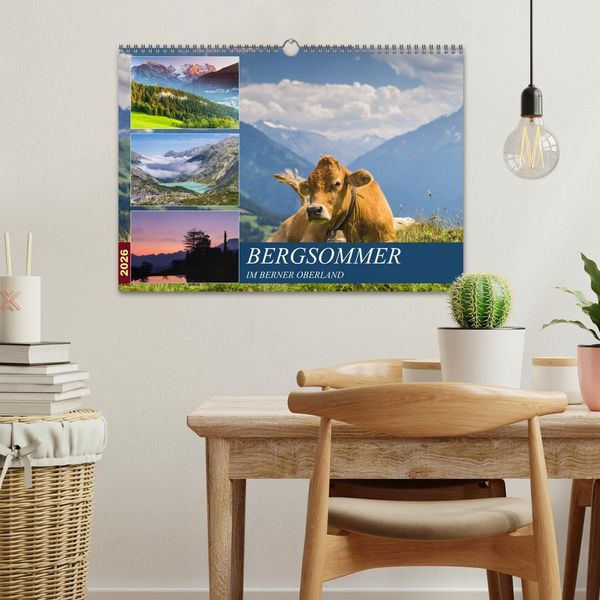 Produktbild: Bergsommer im Berner Oberland (Wandkalender 2026 DIN A3 quer), CALVENDO Monatskalender