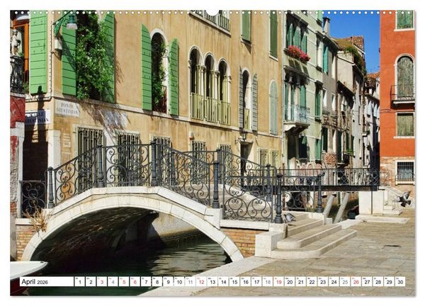 Produktbild: Venedig - Die traumhaft sch&ouml;ne Lagunenstadt (hochwertiger Premium Wandkalender 2026 DIN A2 quer), Kunstdruck in Hochglanz