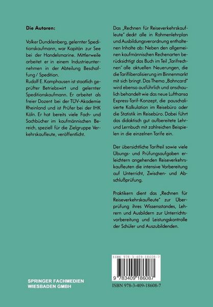 Produktbild: Rechnen f&uuml;r Reiseverkehrskaufleute