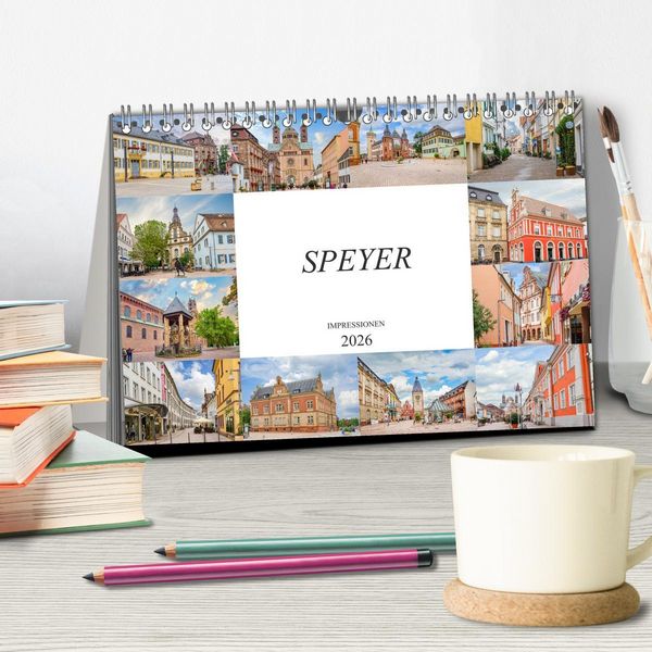 Produktbild: Speyer Impressionen (Tischkalender 2026 DIN A5 quer), CALVENDO Monatskalender