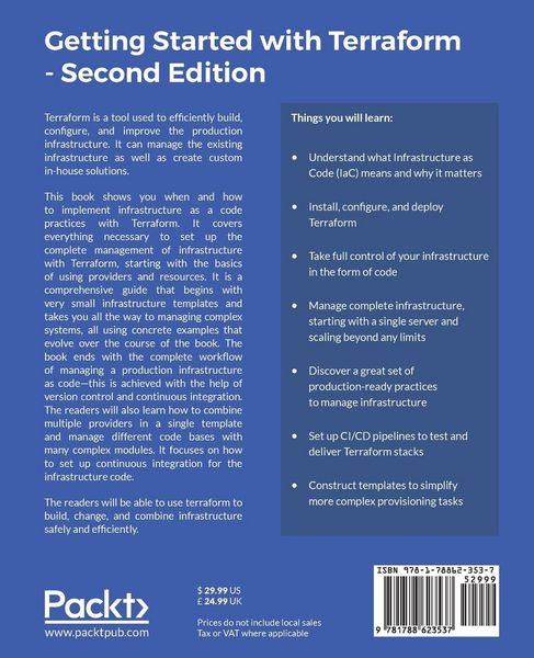 Produktbild: Getting Started with Terraform - Second Edition