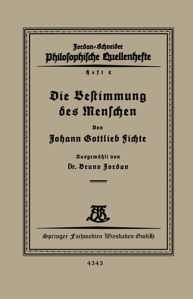Produktbild: Die Bestimmung des Menschen