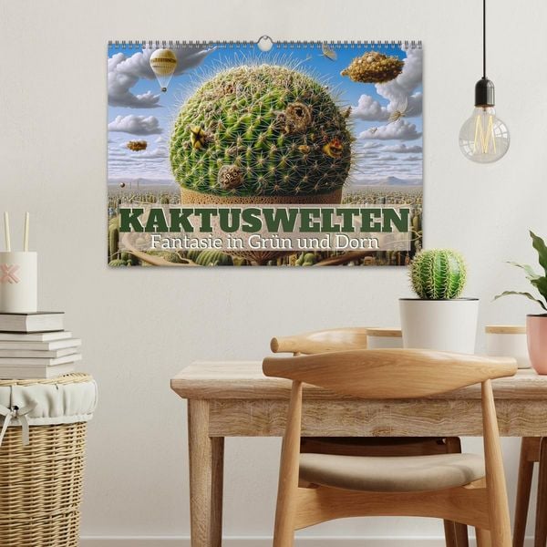 Produktbild: Kaktuswelten. Fantasie in Gr&uuml;n und Dorn (Wandkalender 2026 DIN A3 quer), CALVENDO Monatskalender
