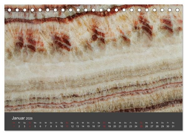 Produktbild: Stein, Kunst der Natur (Tischkalender 2026 DIN A5 quer), CALVENDO Monatskalender