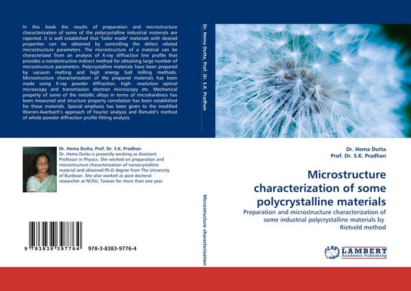 Produktbild: Microstructure characterization of some polycrystalline materials