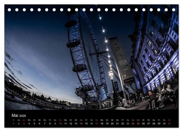 Produktbild: London - street view (Tischkalender 2026 DIN A5 quer), CALVENDO Monatskalender