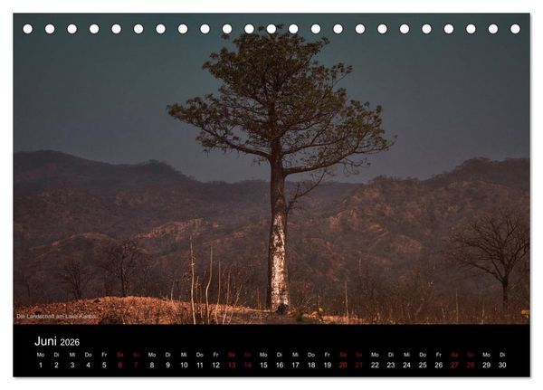 Produktbild: SAMBIA IM HERZEN AFRIKAS (Tischkalender 2026 DIN A5 quer), CALVENDO Monatskalender
