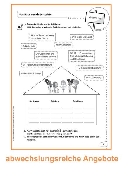 Produktbild: Projektmappe Kinderrechte 3. - 5. Klasse