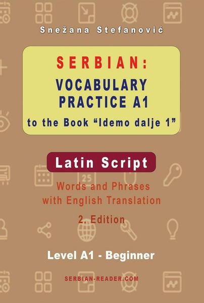 Produktbild: Serbian: Vocabulary Practice A1 to the Book "Idemo dalje 1" - Latin Script