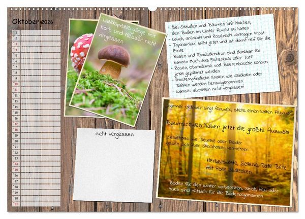 Produktbild: Was ist noch im Garten zu tun? (Wandkalender 2026 DIN A2 quer), CALVENDO Monatskalender