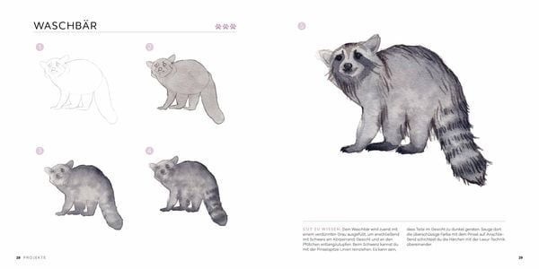 Produktbild: 50 x Watercolor Tiere