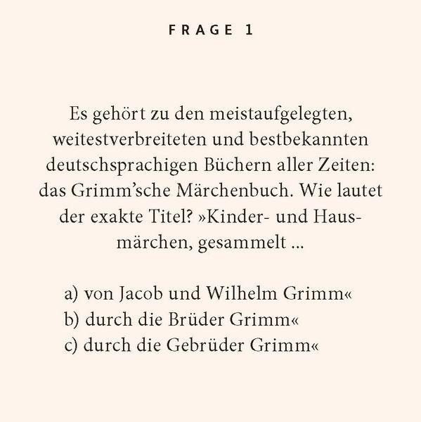 Produktbild: Grimms-M&auml;rchen-Quiz