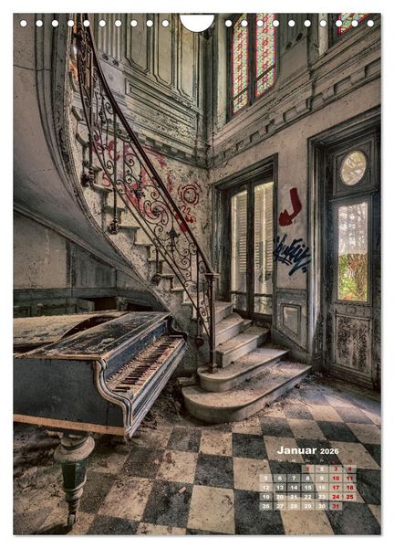 Produktbild: Lost Places - morbide Sch&ouml;nheiten (Wandkalender 2026 DIN A4 hoch), CALVENDO Monatskalender