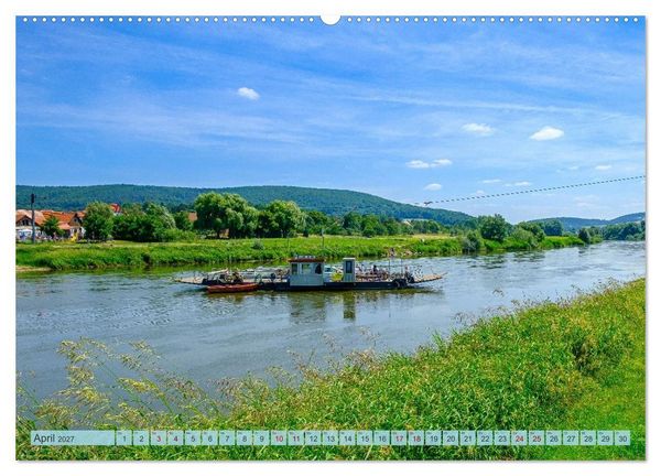 Produktbild: Die Obere Weser - Von Hannoversch M&uuml;nden bis Bad Karlshafen (Wandkalender 2027 DIN A2 quer), CALVENDO Monatskalender