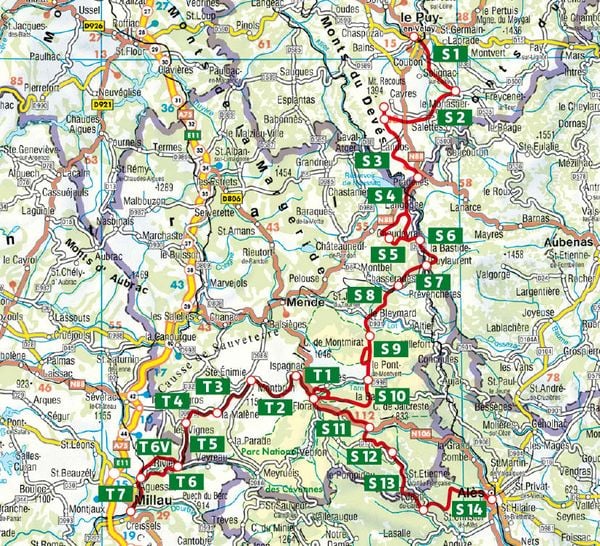 Produktbild: ROTHER Wanderf&uuml;hrer Cevennen: Stevensonweg GR 70