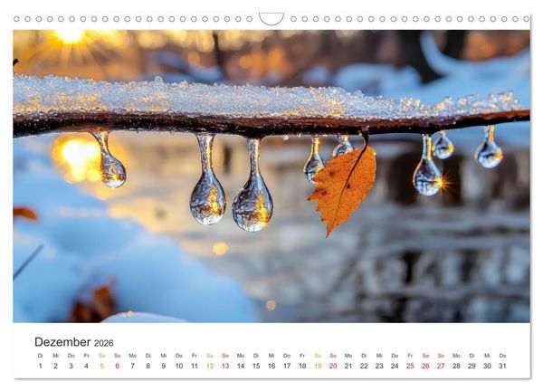 Produktbild: Zauber der Tropfen (Wandkalender 2026 DIN A3 quer), CALVENDO Monatskalender