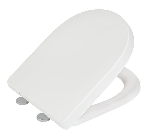 Produktbild: WC-Sitz Exclusive Nr. 3 Wei&szlig; Matt, aus antibakteriellem Duroplast
